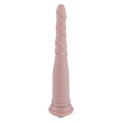 Dildo Anal 3XLR para Máquina de Sexo Básica Auxfun Beige 23.5 cm