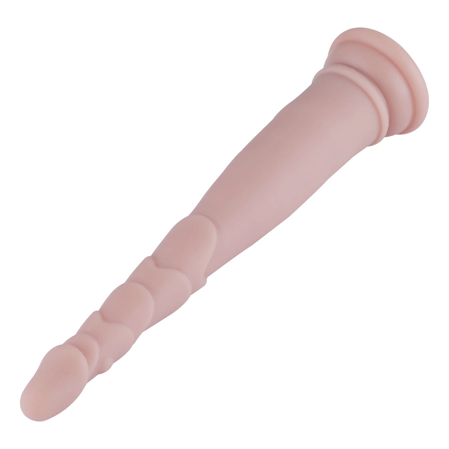 Dildo Anal 3XLR para Máquina de Sexo Básica Auxfun Beige 23.5 cm