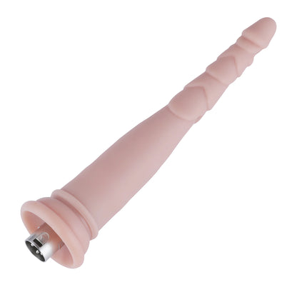 Dildo Anal 3XLR para Máquina de Sexo Básica Auxfun Beige 23.5 cm