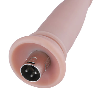 Dildo Anal 3XLR para Máquina de Sexo Básica Auxfun Beige 23.5 cm