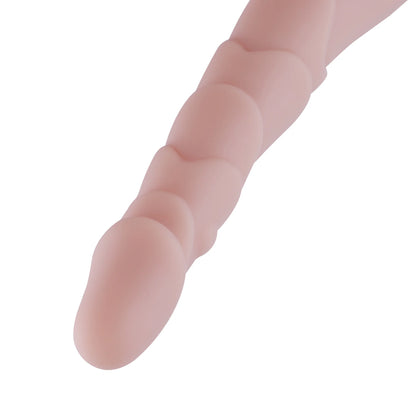 Dildo Anal 3XLR para Máquina de Sexo Básica Auxfun Beige 23.5 cm