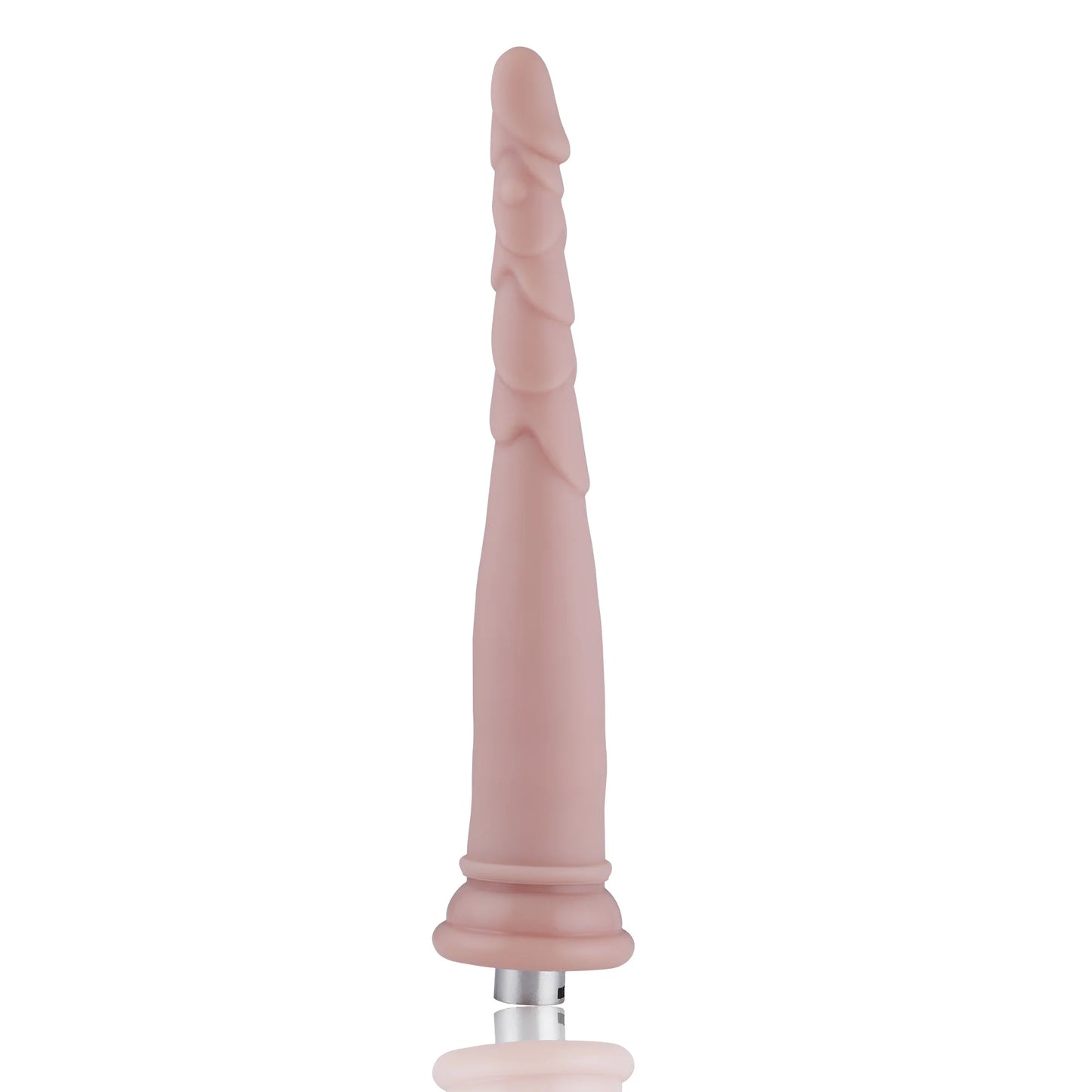 Dildo Anal 3XLR para Máquina de Sexo Básica Auxfun Beige 23.5 cm