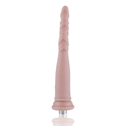 Dildo Anal 3XLR para Máquina de Sexo Básica Auxfun Beige 23.5 cm