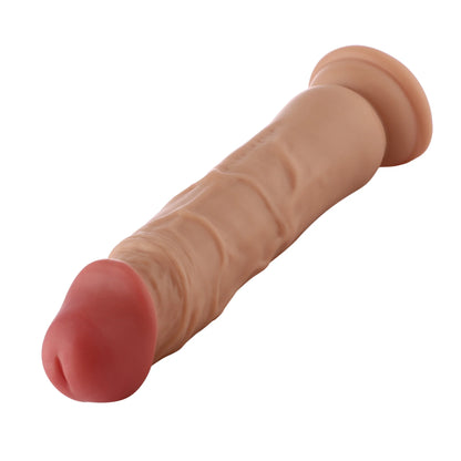 Dildo 3XLR para la máquina de sexo Auxfun Basic Beige 19 cm