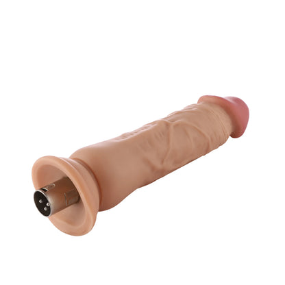 Dildo 3XLR para la máquina de sexo Auxfun Basic Beige 19 cm