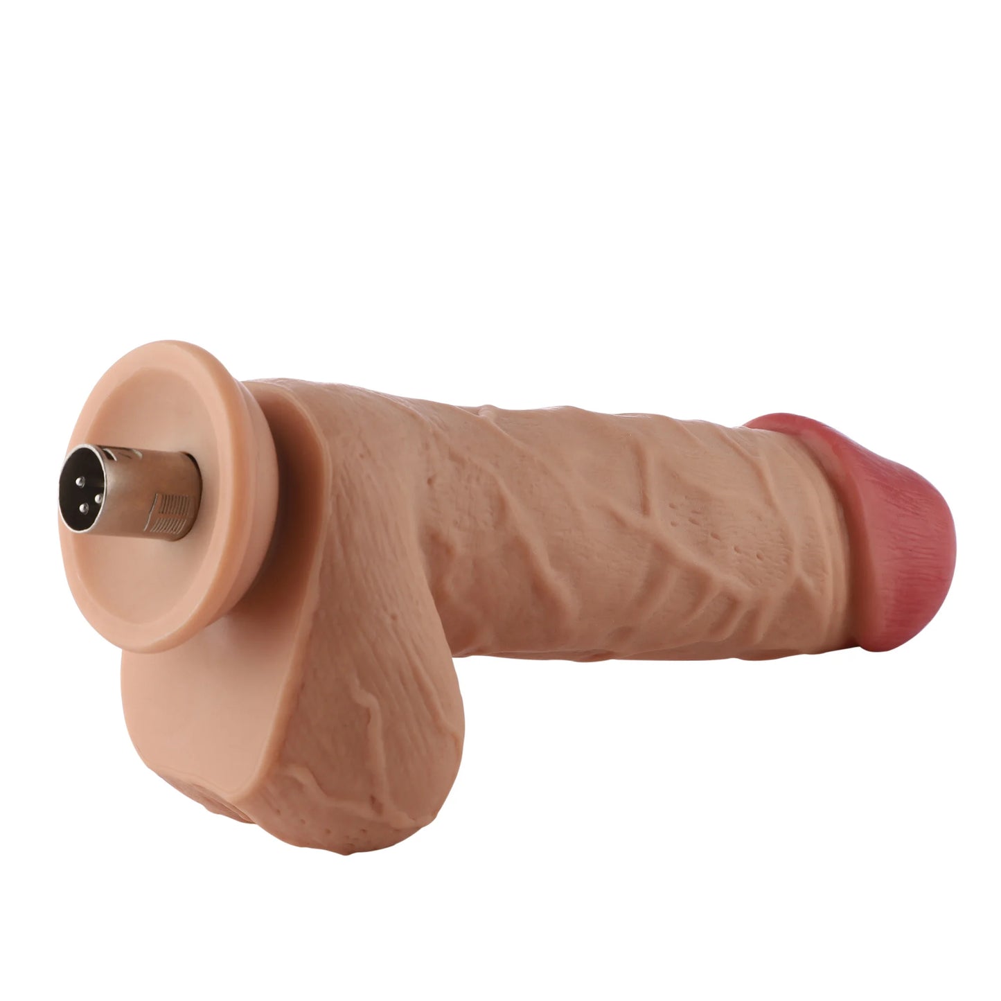 Dildo 3XLR para la Máquina Sexual Auxfun Básica Beige 22 cm Extra Grueso