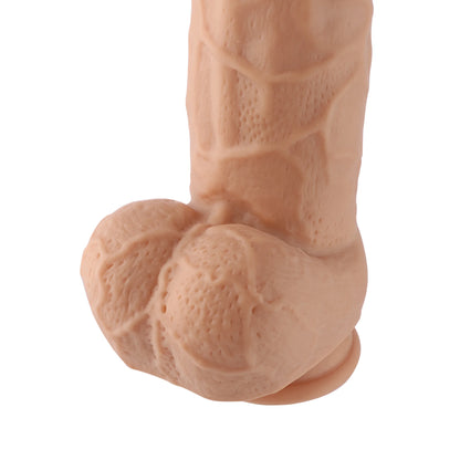 Dildo 3XLR para la Máquina Sexual Auxfun Básica Beige 22 cm Extra Grueso