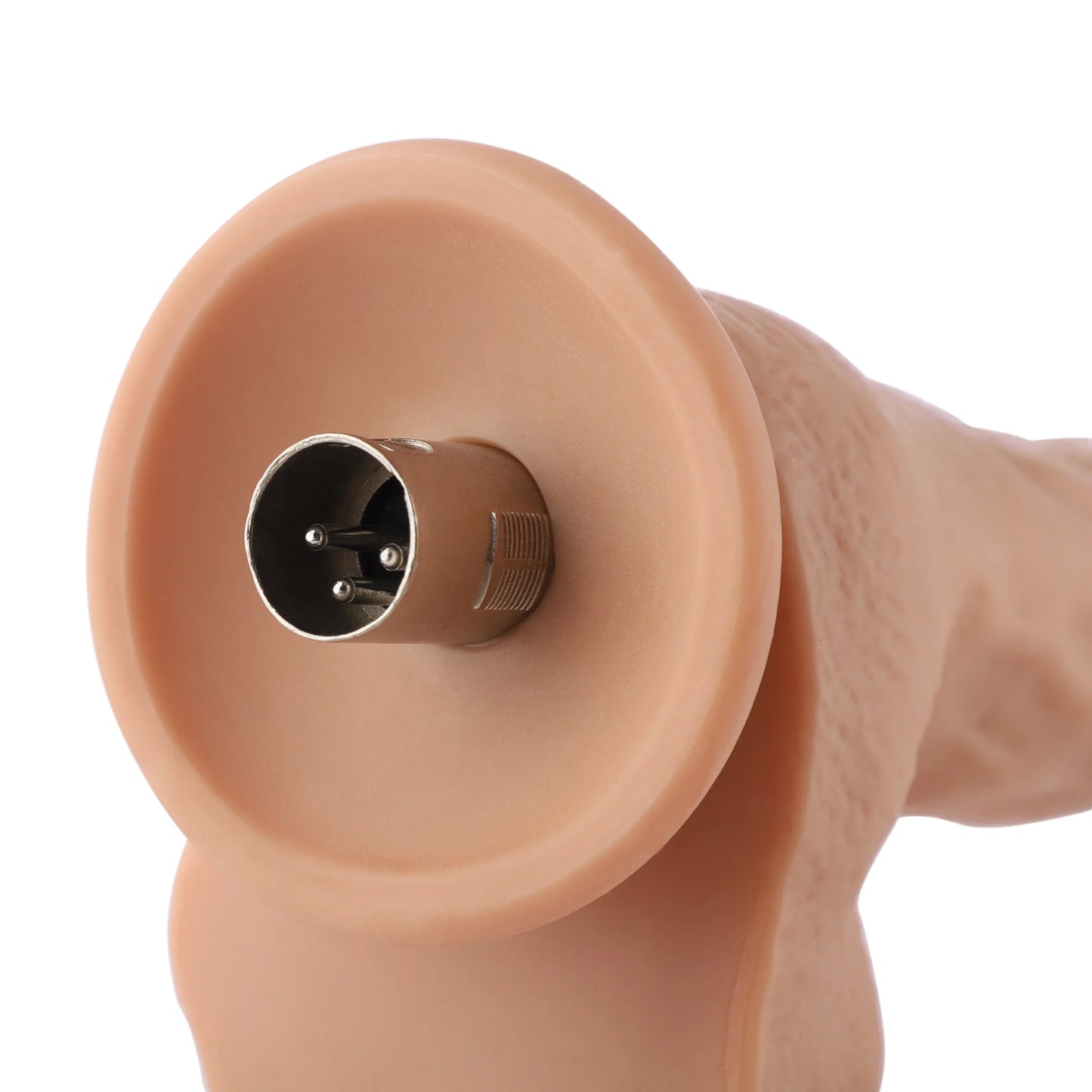 Dildo 3XLR para Auxfun Basic Sex Machine Beige 24 cm