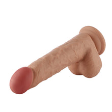 Dildo 3XLR para Auxfun Basic Sex Machine Beige 25.5 cm