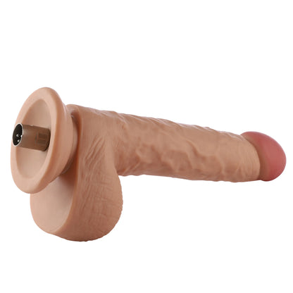 Dildo 3XLR para Auxfun Basic Sex Machine Beige 25.5 cm
