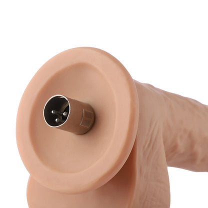 Dildo 3XLR para Auxfun Basic Sex Machine Beige 25.5 cm