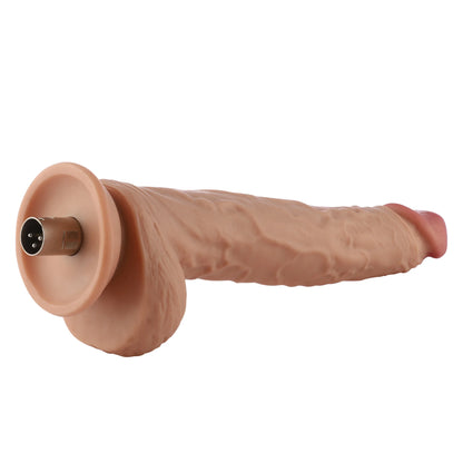 Dildo 3XLR para Auxfun Basic Sex Machine Beige 26.5 cm