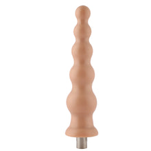 Dildo Estriado 3XLR para Máquina de Sexo Básica Auxfun Beige 21 cm