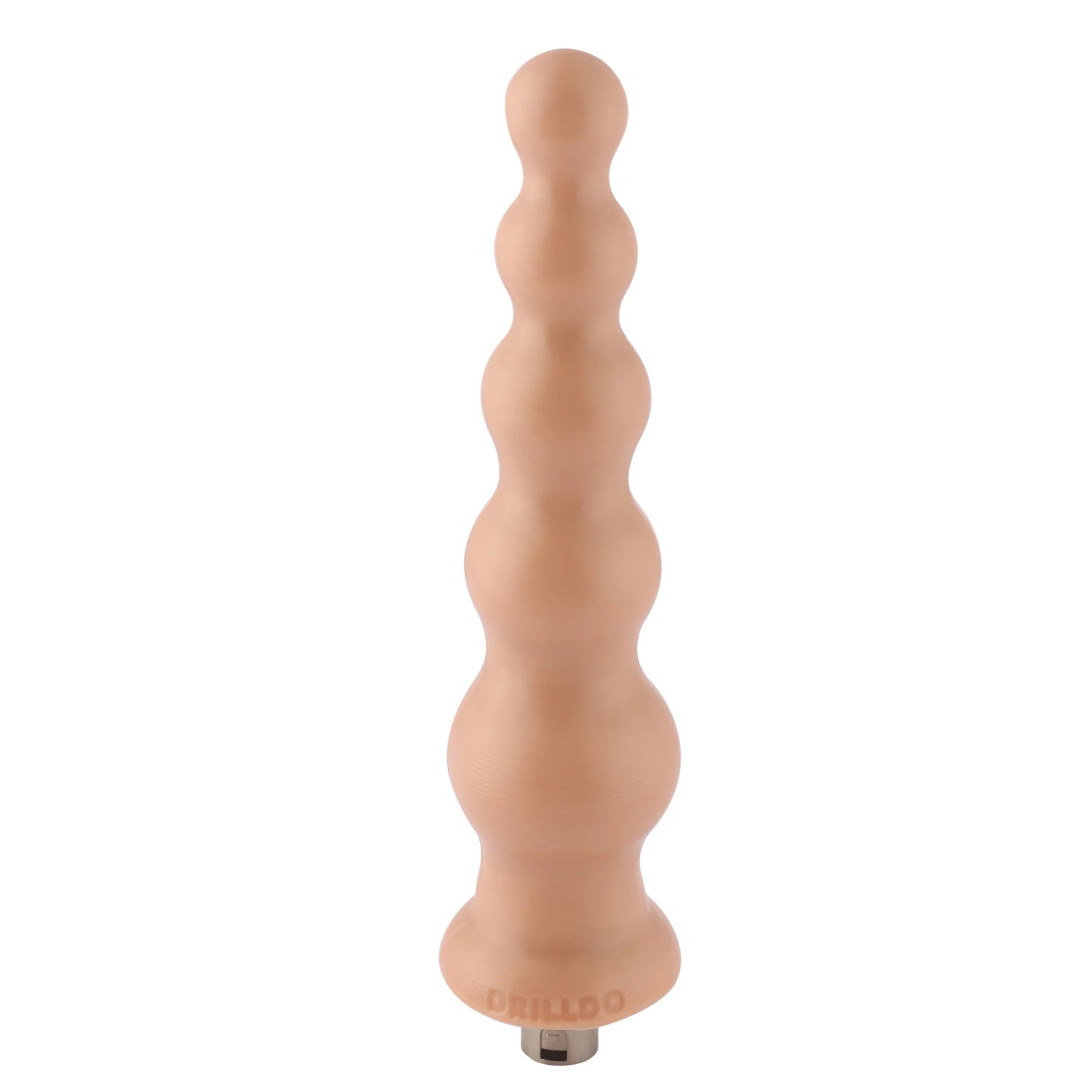 Dildo Estriado 3XLR para Máquina de Sexo Básica Auxfun Beige 21 cm
