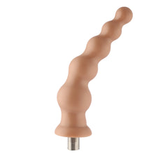 Dildo Estriado 3XLR para Máquina de Sexo Básica Auxfun Beige 21 cm