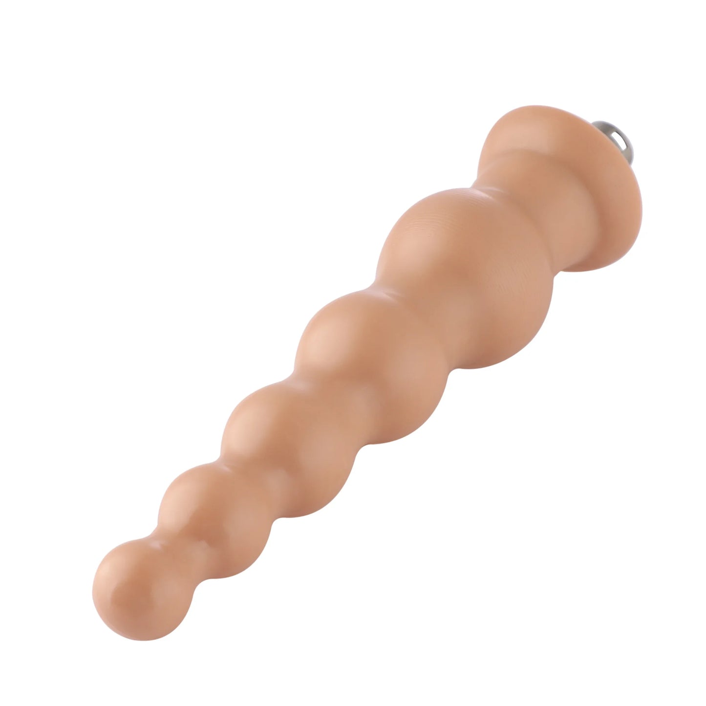 Dildo Estriado 3XLR para Máquina de Sexo Básica Auxfun Beige 21 cm