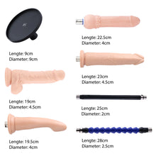 Auxfun® Máquina de Sexo Básica - Paquete Lorenzo con Dildos y Accesorios