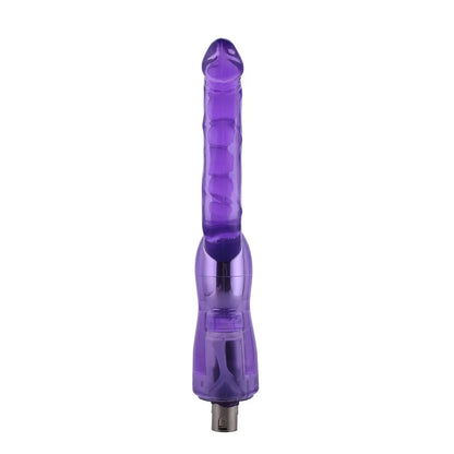 Dildo de doble estriado 3XLR para la máquina de sexo básica Auxfun de 23 cm