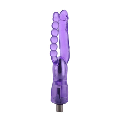 Dildo de doble estriado 3XLR para la máquina de sexo básica Auxfun de 23 cm