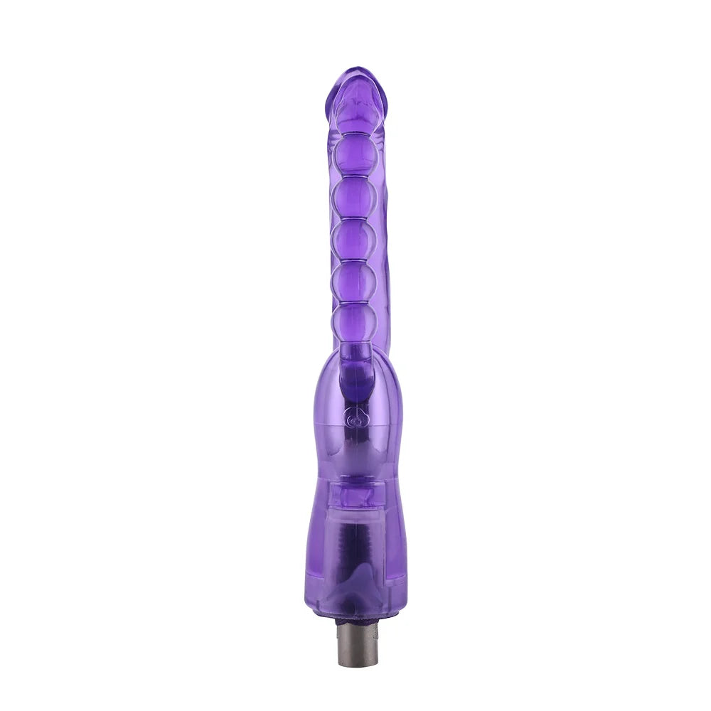 Dildo de doble estriado 3XLR para la máquina de sexo básica Auxfun de 23 cm