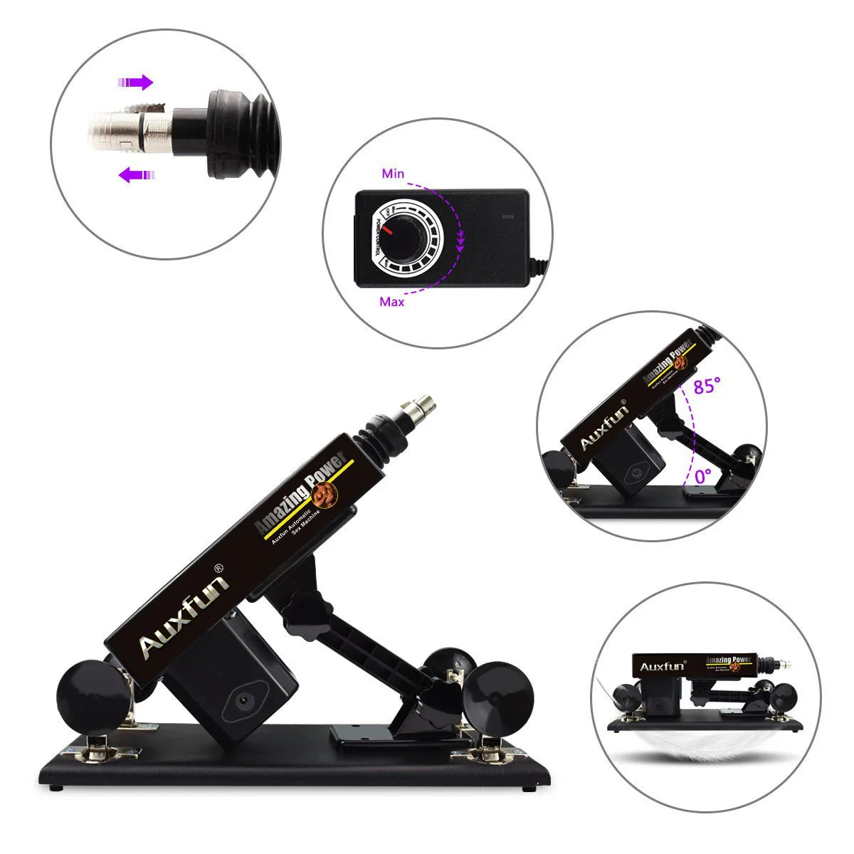 Paquete Stormi Sex Machine Auxfun Básico con 4 accesorios