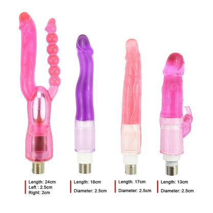 Paquete de parejas Auxfun Basic Sex Machine con dildo y muchos extras