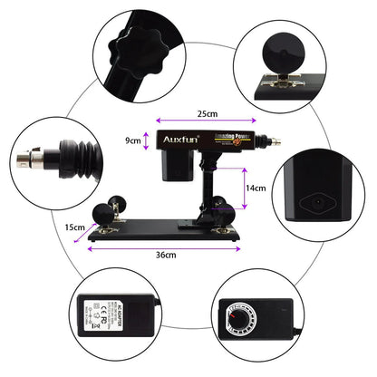 Auxfun® Máquina de Sexo Básica - Paquete Mateo con Dildos y Accesorios