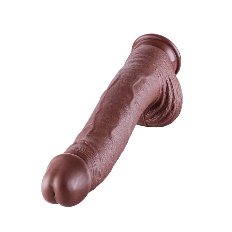 BrownZilla Mega XXL 31 cm Dildo con Ventosa - Estimulación Definitiva y Placer Manos Libres para.