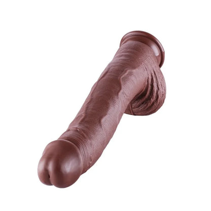 BrownZilla Mega XXL 31 cm Dildo con Ventosa - Estimulación Definitiva y Placer Manos Libres para.