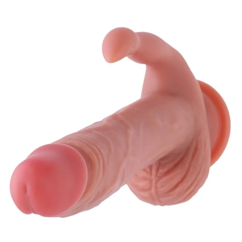 Conejo Dildo de Ventosa de Silicona 21 cm - Placer Intenso con Estimulación del Clítoris y Fuerte.