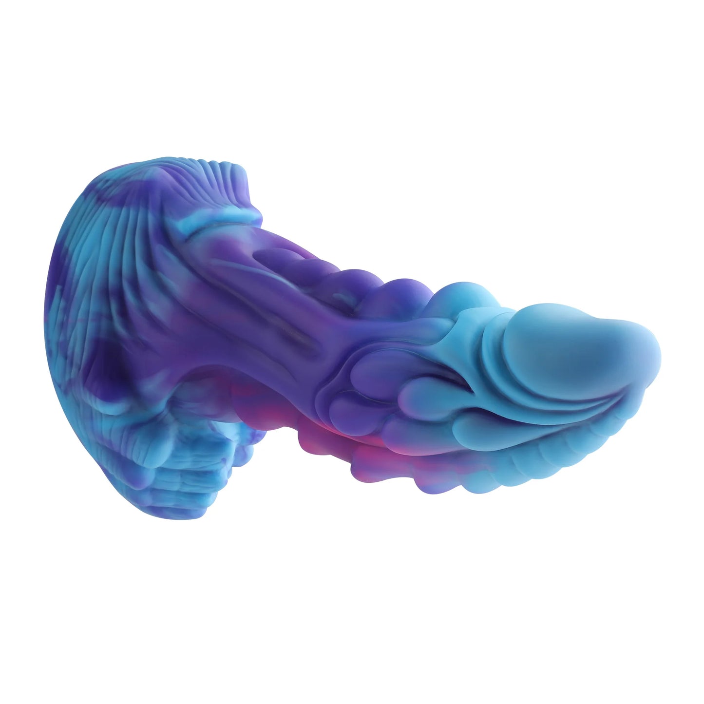 Dildo Vibrador Con Ventosa y App - 21 cm Azul | 10 Modos de Vibración, Textura Realista,