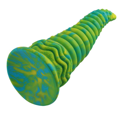 Dildo de silicona con ventosa que brilla en la oscuridad de 24 cm - Diseño realista para placer manos libres