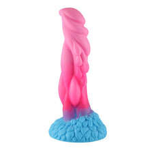 Wildolo® Fantasy Suction Cup Dildo Nesbu - 21 cm de longitud, eje extra estructurado, diversión manos libres