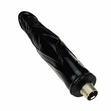 Dildo Negro de 17 CM con Conector 3XLR para Auxfun Basic Sex Machine