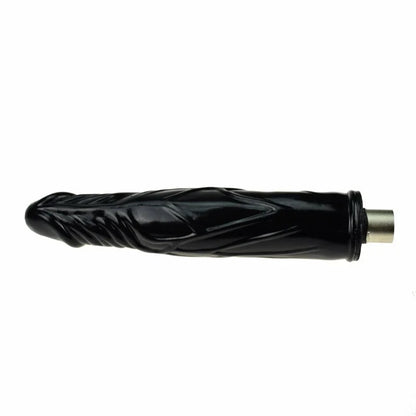 Dildo Negro de 17 CM con Conector 3XLR para Auxfun Basic Sex Machine