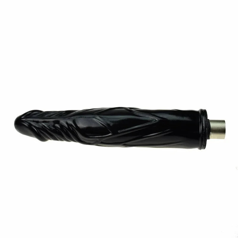 Dildo Negro de 17 CM con Conector 3XLR para Auxfun Basic Sex Machine