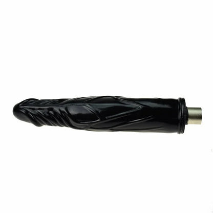 Dildo Negro de 17 CM con Conector 3XLR para Auxfun Basic Sex Machine
